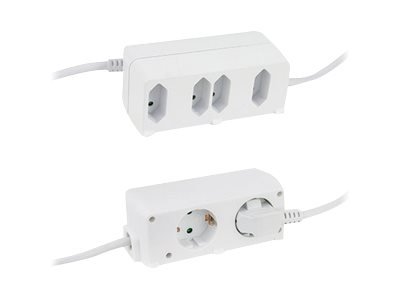 REV Ritter REV 0012691109 - 1,4 m - 6 presa(e) AC - Interno - Tipo C - Tipo F - Bianco - 230 V