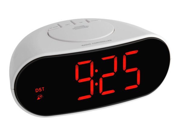 TFA 6.02505 - Sveglia digitale - Bianco - Batteria - Mini Stilo AAA - 1,5 V - 170 mm