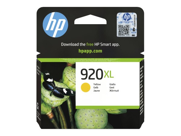 HP 920XL Yellow Officejet Ink Cartridge - Originale - Inchiostro a base di pigmento - Giallo - Stamp