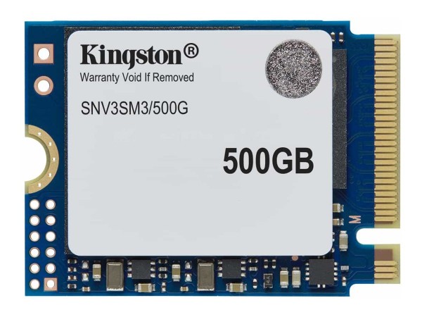 Kingston NV3 - SSD - 500 GB - intern - M.2 2230 - PCIe 4.0 x4 (NVMe) - M.2 2230/PCIe 4.0 NVMe/5000MB