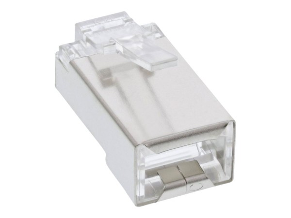 InLine Spina modulare 8P8C RJ45 a crimpare su cavo tondo - schermato - conf.100pz