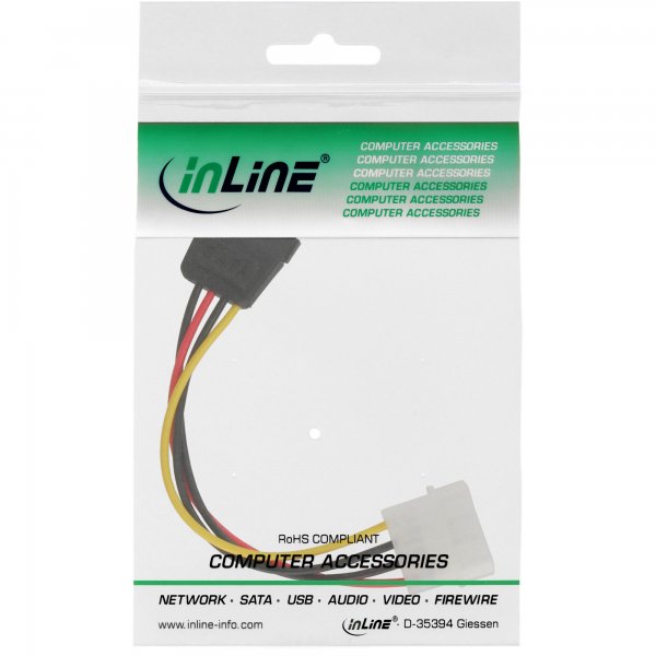 InLine Cavo adattatore di alimentazione - 1x 5,25" M a SATA 15pin - 0,30m