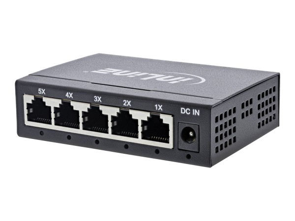 InLine Switch di rete Gigabit a 5 porte - 1Gb/s - desktop - metallo