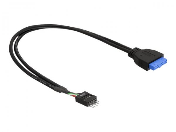 Delock USB 3.0 19 pin - USB 2.0 8 pin 45cm - 0,45 m - 2.0/3.2 Gen 1 (3.1 Gen 1) - Maschio - Maschio