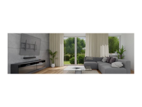 Goobay Pro TILT (XL) - 2,54 m (100") - 200 x 200 mm - 800 x 400 mm - 0 - 12° - Acciaio - Nero