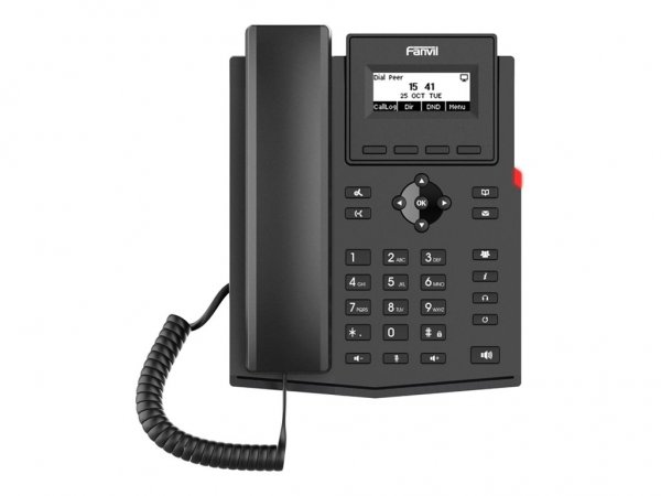 Fanvil X301G - IP Phone - Nero - Cornetta cablata - Linux - In-band - Fuori banda - 2 linee
