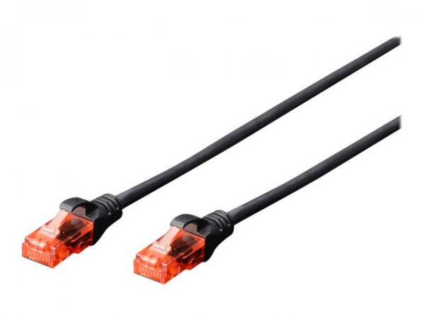 DIGITUS Cavo patch U/UTP CAT - LSZH - 5 m - Cat6 - U/UTP (UTP) - RJ-45 - RJ-45 - Nero
