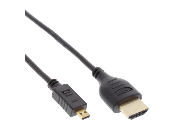 InLine Cavo micro HDMI - Super Slim A/D - Ethernet, - 4K2K - 0,3m - Premium