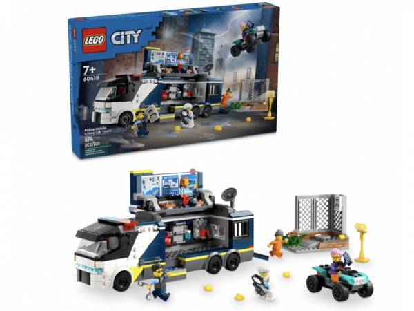 LEGO City Polizei 60418 Polizeitruck mit Labor