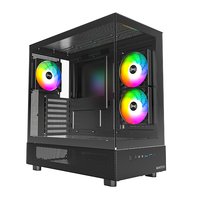 MONTECH XR Midi-Tower Tempered Glass - schwarz - Midi/minitower - ATX