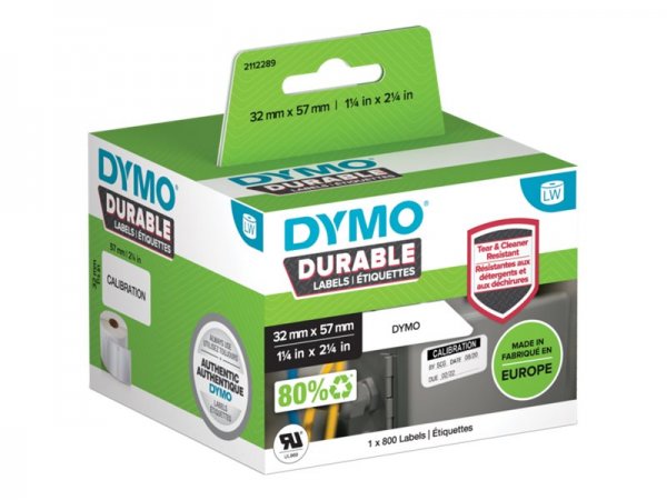 Dymo Durable - Bianco - Etichetta per stampante autoadesiva - Polipropilene (PP) - LabelWriter Wirel