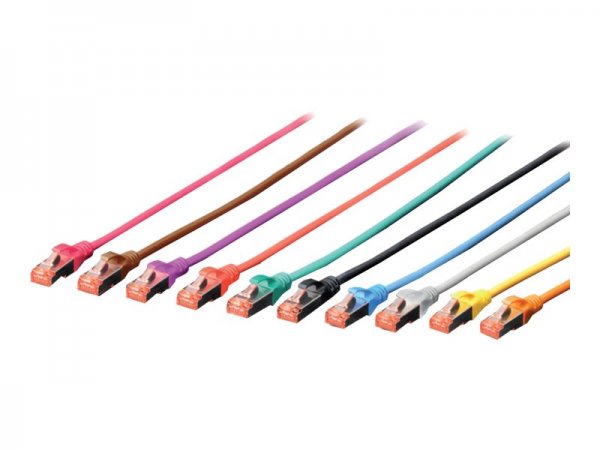 DIGITUS Cavo patch CAT 6 S/FTP - 10 m - Cat6 - S/FTP (S-STP) - RJ-45 - RJ-45 - Grigio