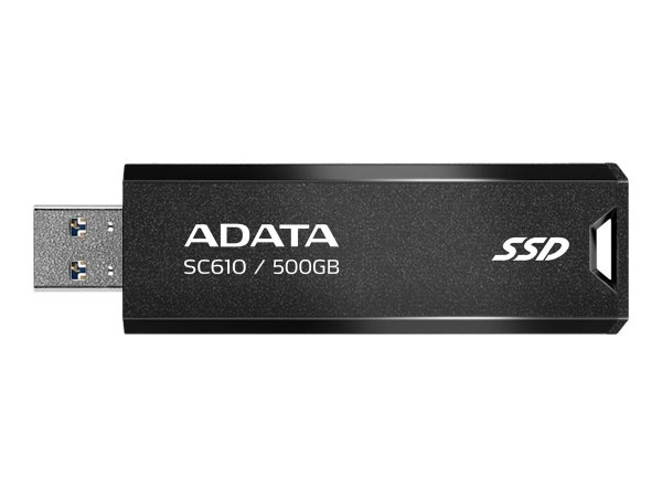ADATA SC610 - 500 GB - USB tipo A - 3.2 Gen 2 (3.1 Gen 2) - 550 MB/s - 10 Gbit/s - Nero