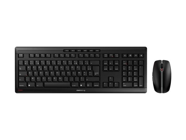Cherry Stream Desktop - Full-size (100%) - Wireless - RF Wireless - AZERTY - Nero - Mouse incluso