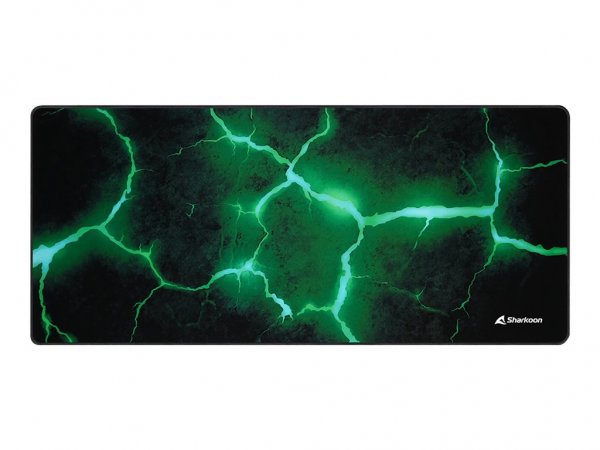 Sharkoon SKILLER SGP30 - Nero - Verde - Fantasia - Gomma - Tessile - Barra appoggiaferro antiscivolo