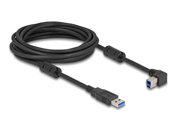 Delock USB 5 Gbps Kabel Typ-A Stecker zu Typ-B 90 links gewinkelt - Cavo - Digitale/dati