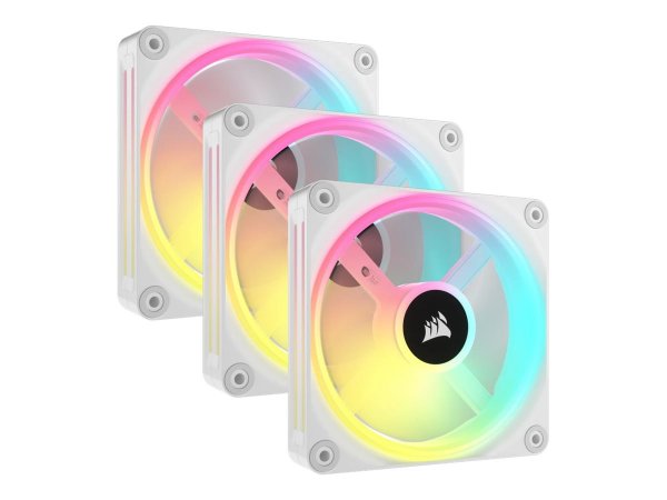 Corsair iCUE LINK QX120 RGB - Ventilatore - 12 cm - 400 Giri/min - 2400 Giri/min - Bianco