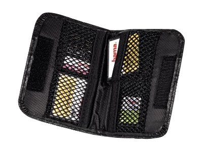 Hama Memory Card Case - 4 schede - Finta pelle - Nero - 105 mm - 10 mm - 78 mm