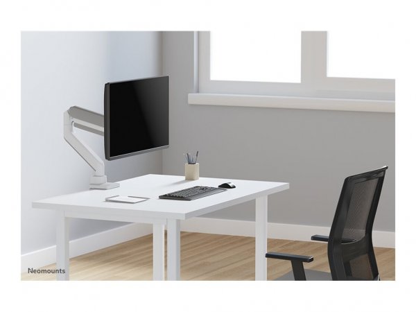 Neomounts DS70PLUS-450WH1 Braccio per monitor 17-49" - molla a gas - Topfix - 180°-stop - Morsetto/o