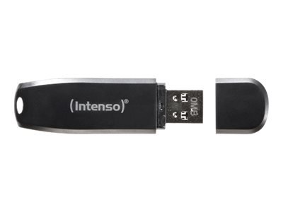 Intenso USB 3.2 SPEED 256GB - 256 GB - USB tipo A - 3.2 Gen 1 (3.1 Gen 1) - Cuffia - 8 g - Nero