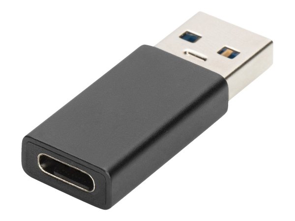 DIGITUS Adattatore USB Type-C - USB A - USB-C - USB A - USB-C jack - Nero
