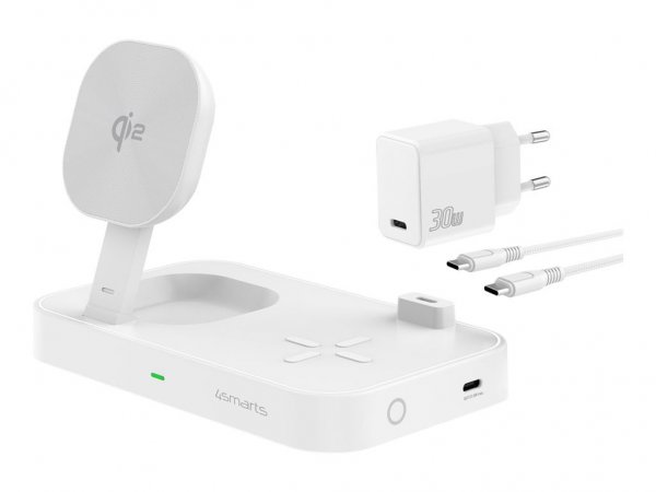 4smarts Qi2 Ladestation Trident Weiß