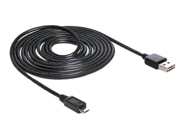 Delock EASY-USB 2.0-A - USB 2.0 micro-B - 3m - 3 m - USB A - Micro-USB B - USB 2.0 - Maschio/Maschio