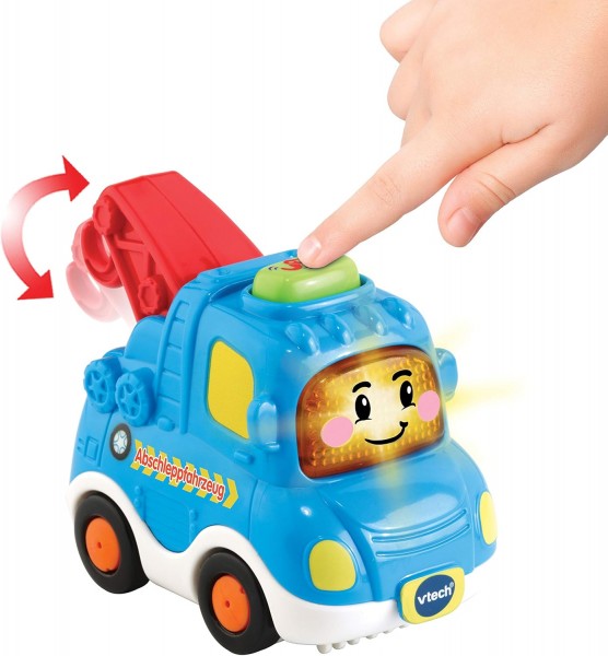 Vtech 80-516604 Tut Tut Baby Flitzer - Carro attrezzi con musica, pulsante illuminato