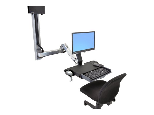 Ergotron StyleView Sit-Stand Combo Extender - Metallo - Argento