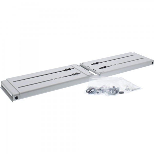 InLine Supporto rack 19" per montaggio a parete - 2U - profondità 24-40cm - grigio