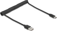 Delock Spiralkabel EASY-USB 2.0 Typ-A Stecker zu USB Type-C - Cavo - Digitale/dati