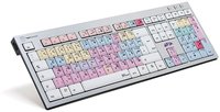 Logickeyboard Avid Pro Tools - Full-size (100%) - Cablato - USB - QWERTZ - Nero - Argento