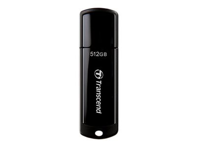 Transcend JetFlash 700 - 512 GB - USB tipo A - 3.2 Gen 1 (3.1 Gen 1) - Cuffia - 8,5 g - Nero