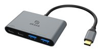 Akasa 4 Port Usb-C Usb 3.2 Gen 2 Multiport Hub mit Stecker Schnellladeport - Cavo - Digitale/dati