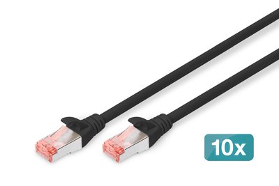DIGITUS CAT 6 S/FTP Patchkabel 10 Stück - Cavo - Rete