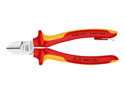 KNIPEX 70 06 160 T - Pinze da taglio diagonale - 4 mm - Resistente alle cadute - Acciaio al cromo va
