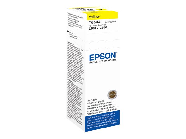 Epson T6644 - Originale - Giallo - Epson L100/L110/L200/L300/L355/L550 - Indonesia - 1 pz - 40 mm