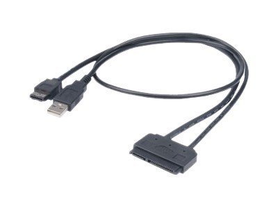 Akasa Flexstor eSATA USB - 0,4 m - eSATA - Maschio - Nero
