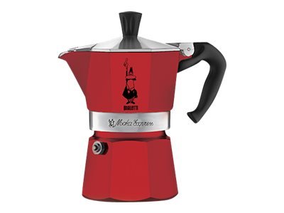 Bialetti Moka Express - Mokka-Kanne - Rot - Aluminium - 6 Tassen - 1 Stück(e)