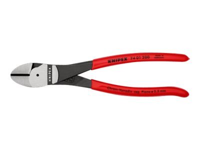 KNIPEX 74 01 200 - Pinze diagonali - Acciaio al cromo vanadio - Plastica - Rosso - 200 mm - 263 g