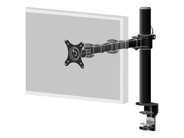 Iiyama DS1001C-B1 - Morsa - 10 kg - 25,4 cm (10") - 76,2 cm (30") - 100 x 100 mm - Nero
