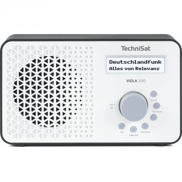TechniSat DAB+ Digital Radio Alarm Clock Wireless Ch VIOLA200 ws/sw