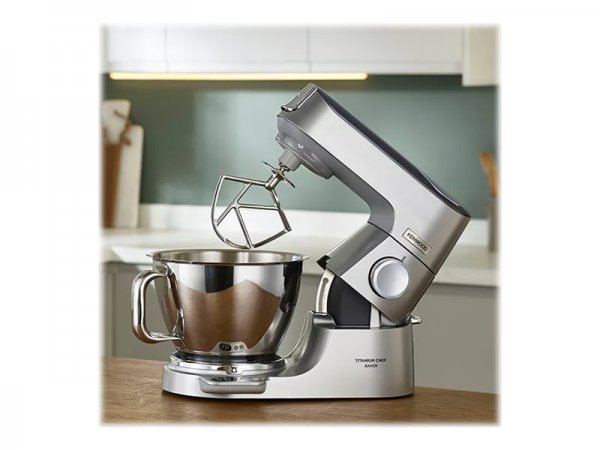 Kenwood Electronics KVC85.004SI Titanium Chef Baker Küchenmaschine Silber Ruehrschüsselkapazitaet 5