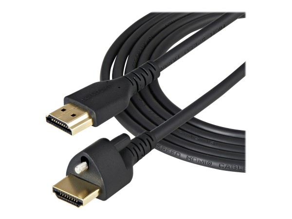StarTech.com Hdmi Cable with Locking Screw - 4K 60Hz Hdr - High Speed 2.0 Monitor - Cavo - Digitale/