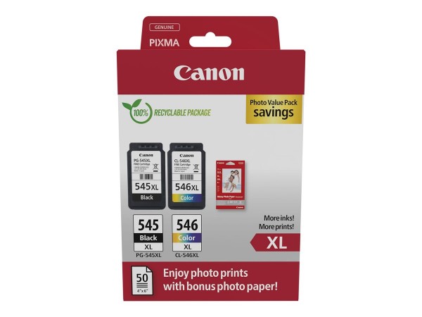 Canon 8286B012 - Resa elevata (XL) - Nero - Ciano - Magenta - Giallo - 2 pz - Confezione di qualità