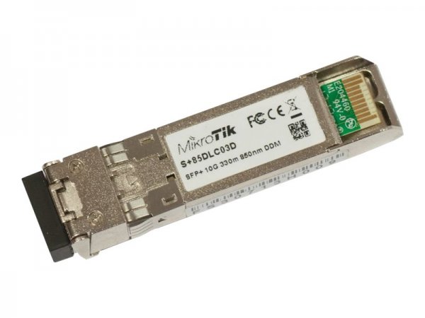 MikroTik S+85DLC03D - Fibra ottica - 10000 Mbit/s - SFP+ - LC - 300 m - 850 nm