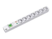 Bachmann 19" Steckdosenleiste 7xCEE7/3 Schalter UES schwarz - Strip alimentazione - 0,48 m