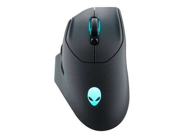 Dell Alienware AW620M - Mano destra - Ottico - RF Wireless + USB Type-C - 26000 DPI - Nero