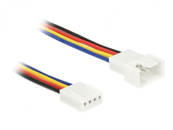 Delock 85361 - 0,3 m - 4-pin PWM - 4-pin PWM - Maschio - Femmina - Nero - Blu - Rosso - Bianco - Gia