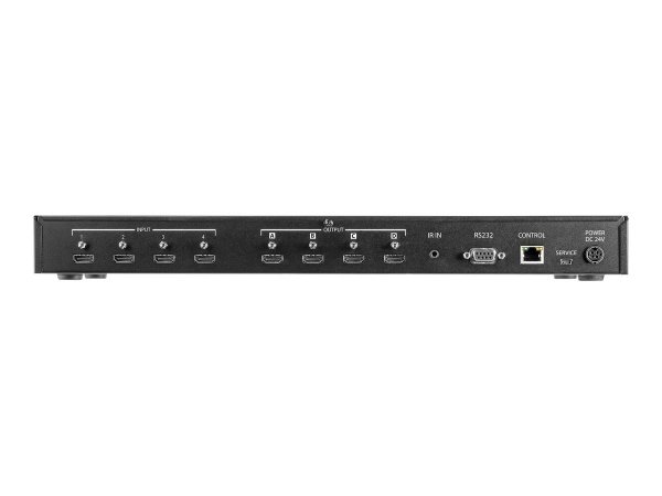 StarTech.com Matrice Switch HDMI 4x4 con controllo Audio e Ethernet - Switch Video HDMI 4K 60Hz - Sp